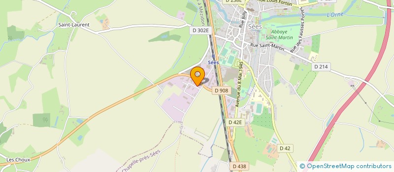 localisation de l'entreprise MENUISERIE DU VAL D'OISE à SEES