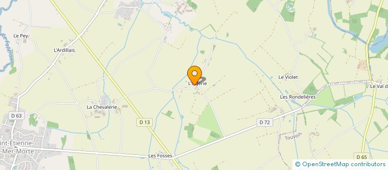 localisation de l'entreprise MENUISERIE DUGAS  SAINT-ETIENNE-DE-MER-MORTE