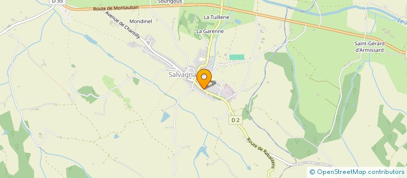 localisation de l'entreprise MENUISERIE DUO  SALVAGNAC