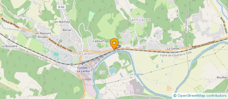 localisation de l'entreprise MENUISERIE DUPUY  LE LARDIN-SAINT-LAZARE