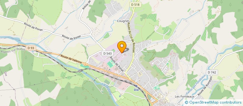 localisation de l'entreprise MENUISERIE DUPUY & CROS SARL à DIE