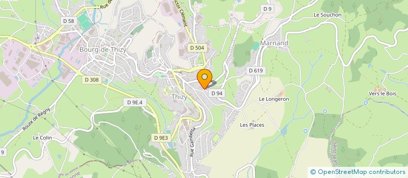 localisation de l'entreprise MENUISERIE DURIER - BOURRASSAUD à COURS