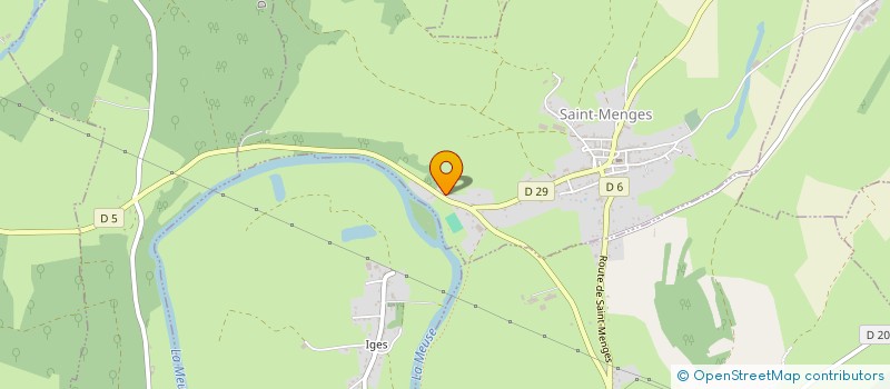 localisation de l'entreprise MENUISERIE EBENESTERIE RESTAURATION  SAINT-MENGES