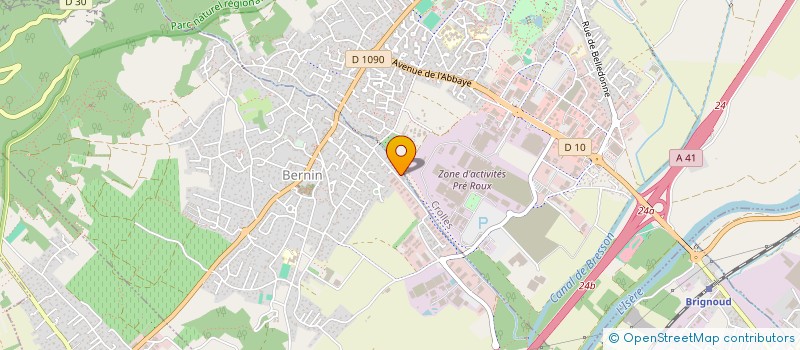 localisation de l'entreprise MENUISERIE EBENISTERIE DES ALPES  BERNIN