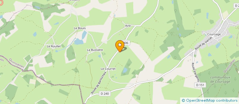 localisation de l'entreprise MENUISERIE EBENISTERIE FEUILLADE  SAINT-MARTINIEN