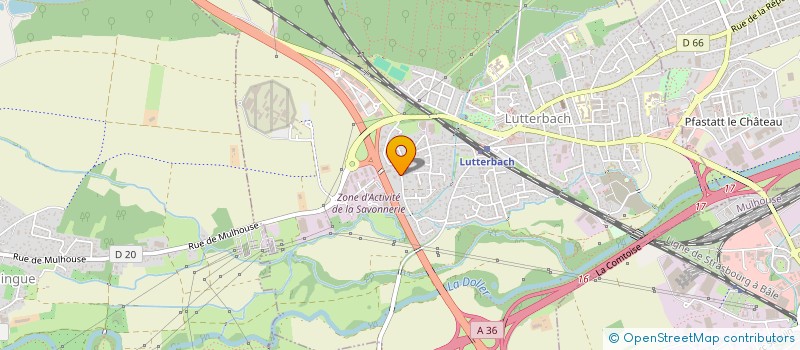 localisation de l'entreprise MENUISERIE EBENISTERIE GALLAND ET FILS à LUTTERBACH