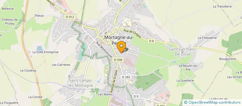 localisation de l'entreprise MENUISERIE EBENISTERIE GOUDET SARL à MORTAGNE-AU-PERCHE