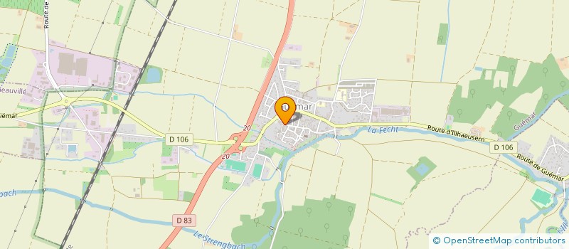 localisation de l'entreprise MENUISERIE EBENISTERIE JEHL SARL à GUEMAR
