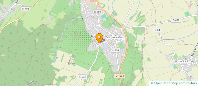 localisation de l'entreprise MENUISERIE EBENISTERIE KLEIN  MARMOUTIER