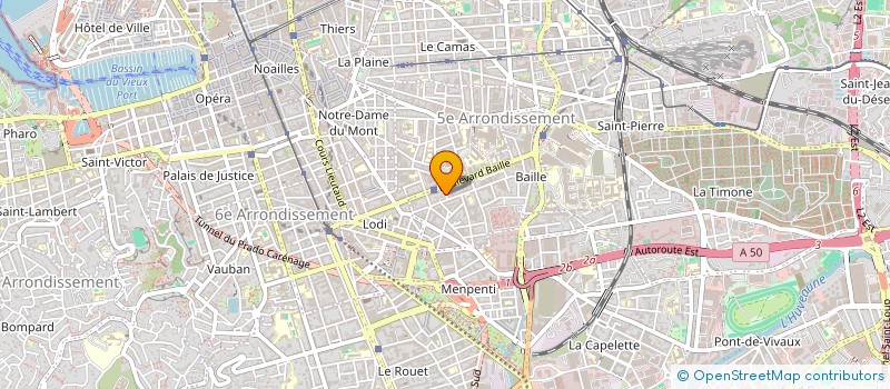 localisation de l'entreprise MENUISERIE EBENISTERIE LE BOLAY à MARSEILLE