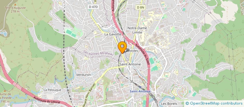 localisation de l'entreprise MENUISERIE EBENISTERIE MARLAUH à LES PENNES-MIRABEAU