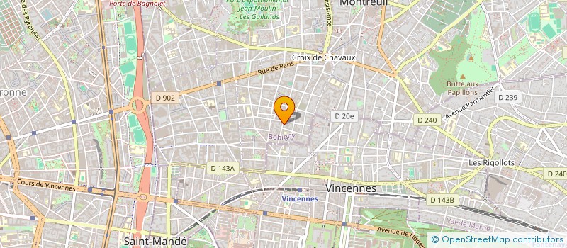 localisation de l'entreprise MENUISERIE EBENISTERIE REPARATION INSTAL à MONTREUIL
