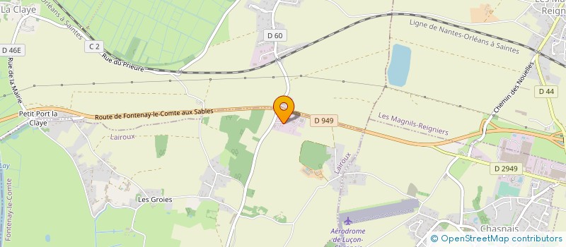 localisation de l'entreprise MENUISERIE ELECTRICITE GOUNORD  LAIROUX