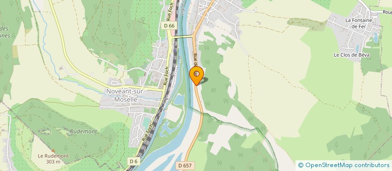 localisation de l'entreprise MENUISERIE ERIC MARTIN  CORNY-SUR-MOSELLE