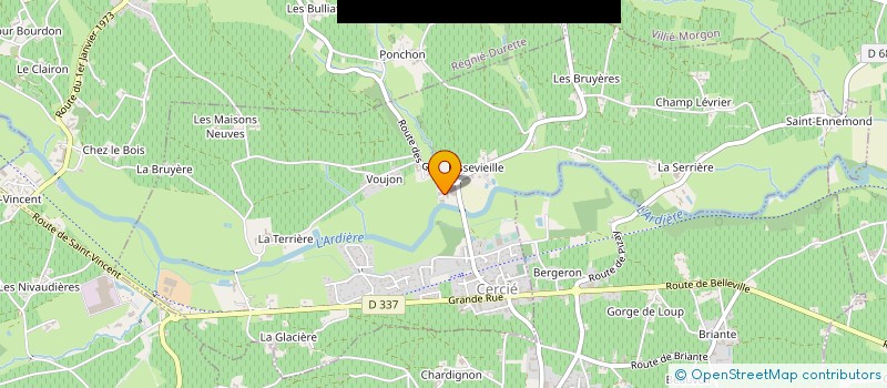 localisation de l'entreprise MENUISERIE EROYAN EURL  CERCIE