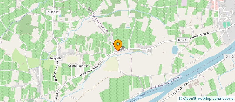 localisation de l'entreprise MENUISERIE ESTEVE GABRIEL à SAINT-MAGNE-DE-CASTILLON