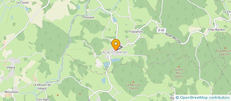 localisation de l'entreprise MENUISERIE ET CHARPENTE BRACONNE à AZAT-CHATENET
