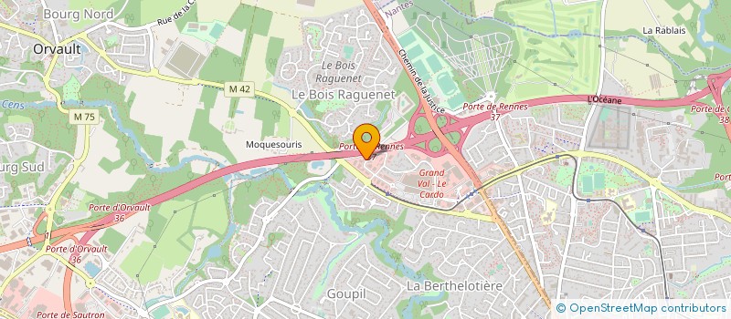localisation de l'entreprise MENUISERIE ET CHARPENTE ORVALTAISE à ORVAULT