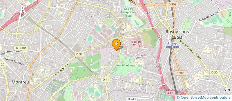 localisation de l'entreprise MENUISERIE ETIENNE SARL à MONTREUIL