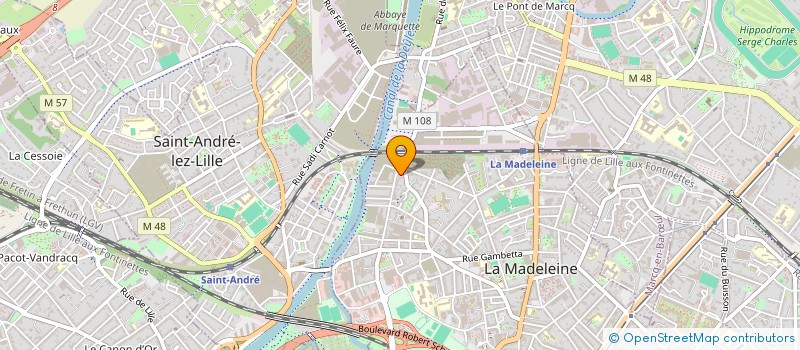 localisation de l'entreprise MENUISERIE EXTERIEUR PVC à LA MADELEINE