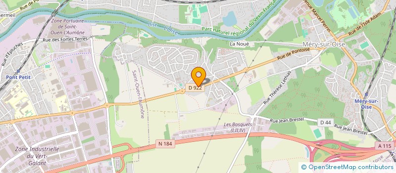 localisation de l'entreprise MENUISERIE FABRIQUER POSER à MERY-SUR-OISE
