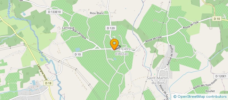 localisation de l'entreprise MENUISERIE FAICHAUD  SAINT-CIERS-D'ABZAC