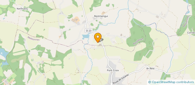 localisation de l'entreprise MENUISERIE FALHER  ROSTRENEN