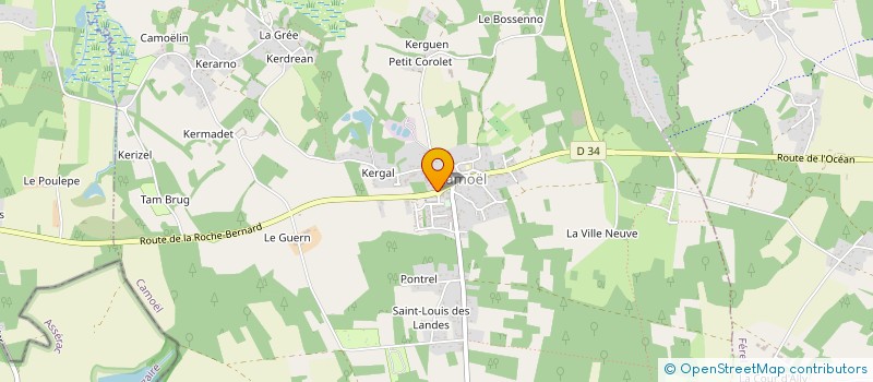 localisation de l'entreprise MENUISERIE FESSY à CAMOEL