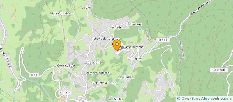 localisation de l'entreprise MENUISERIE FINANCE  LABAROCHE