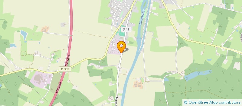 localisation de l'entreprise MENUISERIE FISSON POILVEZ  NOYEN SUR SARTHE