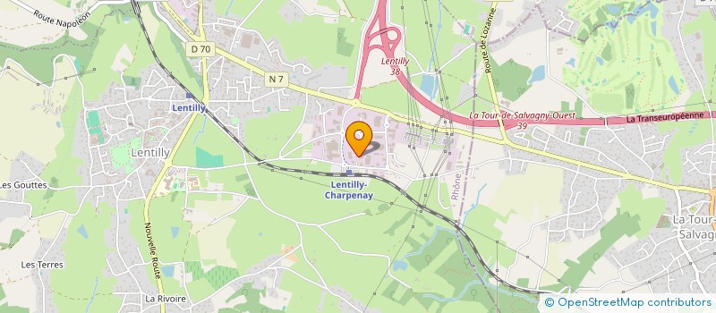 localisation de l'entreprise MENUISERIE FLACHER  LENTILLY