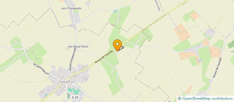 localisation de l'entreprise MENUISERIE FONTAINE DELIMBEUF à YEBLERON
