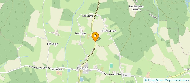 localisation de l'entreprise MENUISERIE FORET  POISSON