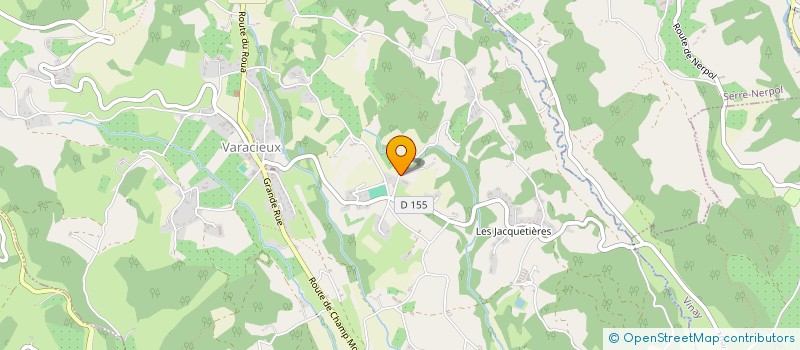localisation de l'entreprise MENUISERIE FOURNIER  VARACIEUX