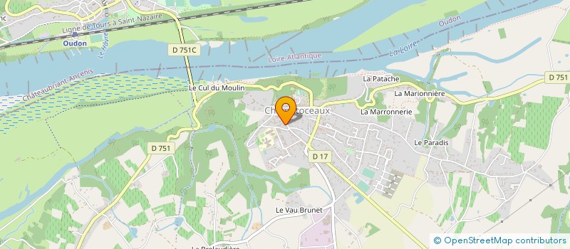 localisation de l'entreprise MENUISERIE FRADIN  OREE-D'ANJOU