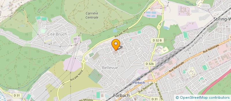 localisation de l'entreprise MENUISERIE FRANCOIS FILS  FORBACH