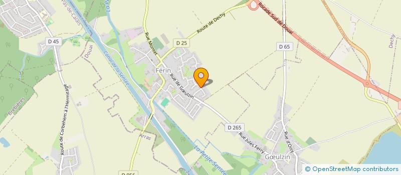 localisation de l'entreprise MENUISERIE FREDERIC THORIGNY  FERIN