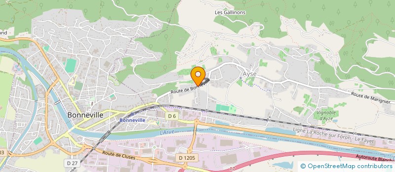 localisation de l'entreprise MENUISERIE GANTIN FRERES  AYSE