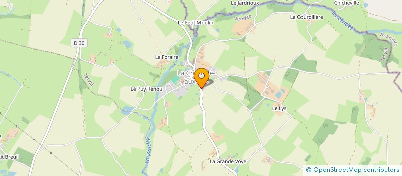 localisation de l'entreprise MENUISERIE GAURIAU  TERVAL