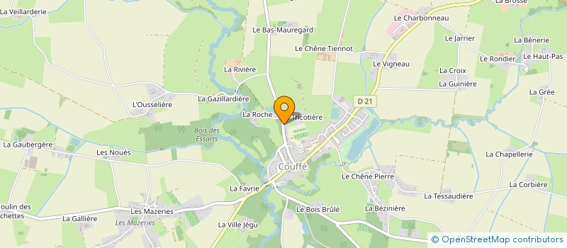 localisation de l'entreprise MENUISERIE GAUTIER  COUFFE