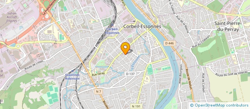 localisation de l'entreprise MENUISERIE GENERALE à CORBEIL-ESSONNES