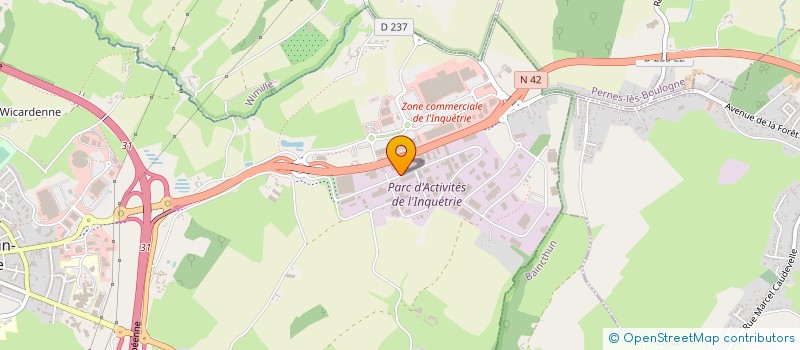 localisation de l'entreprise MENUISERIE GENERALE AGENCEMENT à SAINT-MARTIN-BOULOGNE