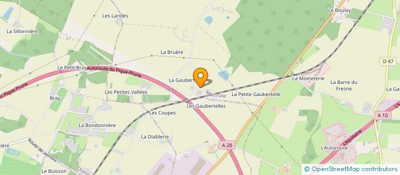 localisation de l'entreprise MENUISERIE GENERALE ALBERT  MONNAIE