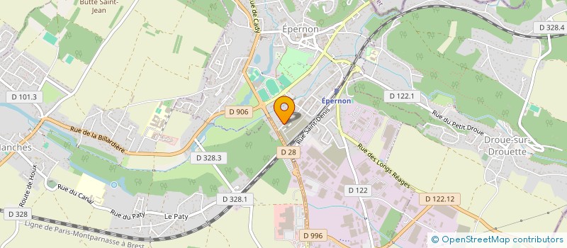 localisation de l'entreprise MENUISERIE GENERALE BATIMENT à EPERNON