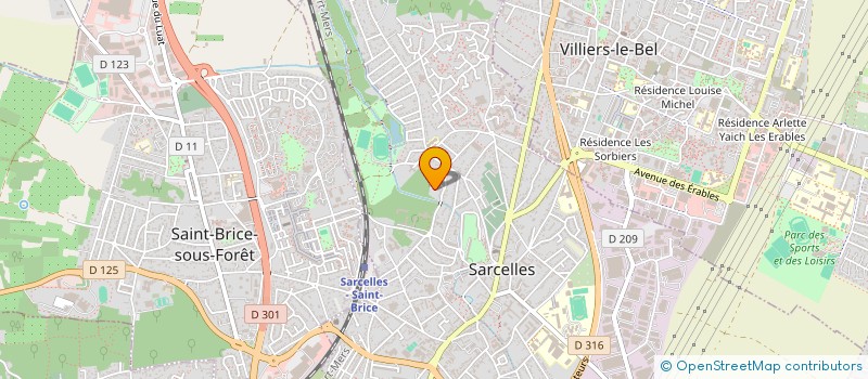 localisation de l'entreprise MENUISERIE GENERALE CASAL  SARCELLES