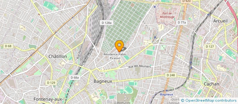 localisation de l'entreprise MENUISERIE GENERALE DE FRANCE ET ACCESSOIRES à BAGNEUX