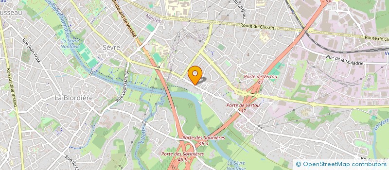 localisation de l'entreprise MENUISERIE GENERALE DE L'OUEST à BOUGUENAIS