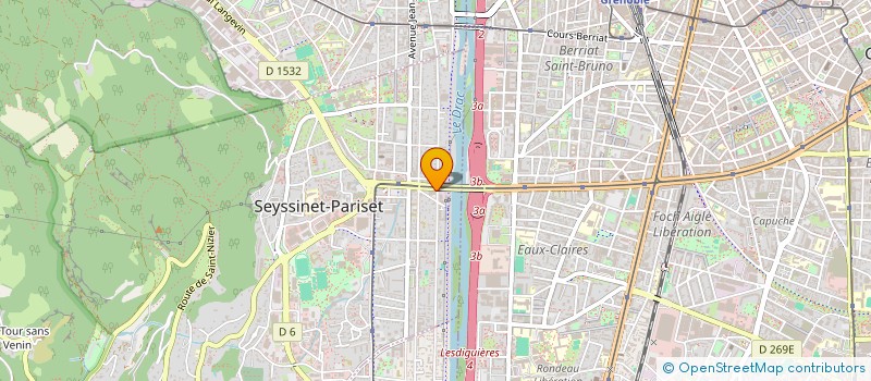 localisation de l'entreprise MENUISERIE GENERALE DES ALPES  SEYSSINET-PARISET