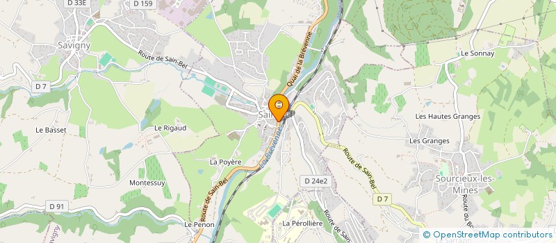 localisation de l'entreprise MENUISERIE GENERALE DU BATIMENT M G B  SAIN-BEL