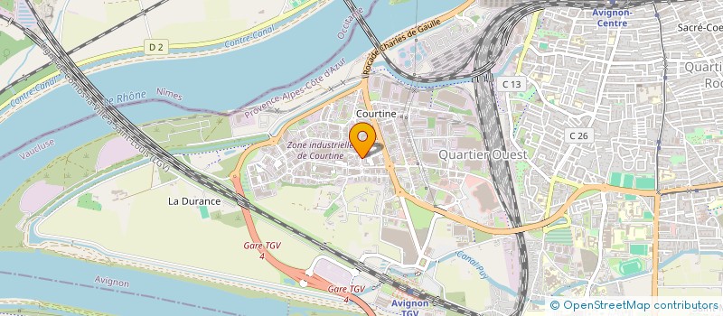 localisation de l'entreprise MENUISERIE GENERALE ET MIROITERIE à AVIGNON